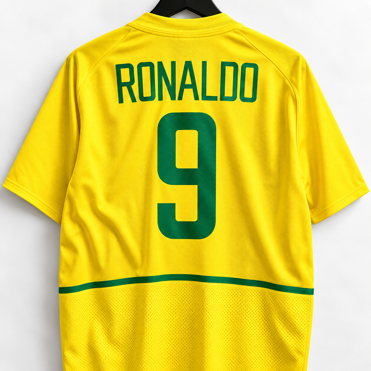 Ronaldo #9, Brazil 2002 Home Shirt - Image 2
